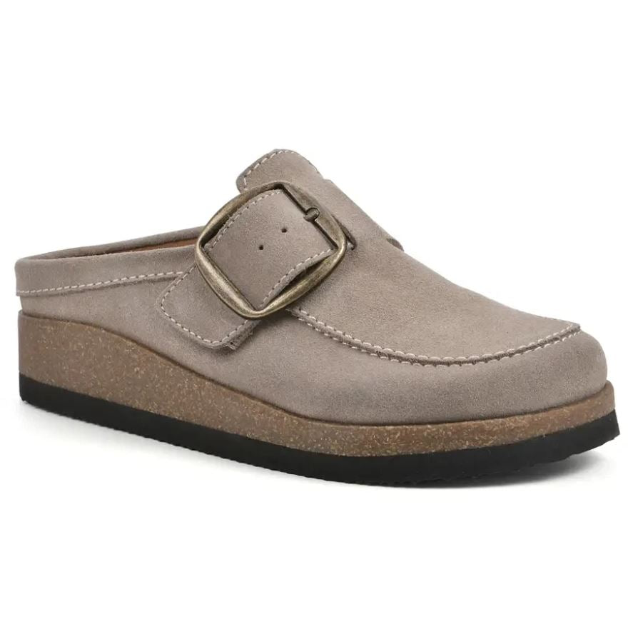 Women’s Comfortable Leather Slip-On Clogs